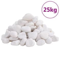 Greatstore Leštěné oblázky 25 kg černé 2–5 cm