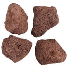 Greatstore Sopečné kameny 10 kg červené 10–30 cm