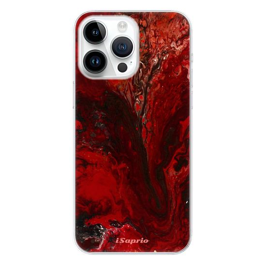 iSaprio Silikonové pouzdro - RedMarble 17 pro Apple iPhone 15 Pro Max