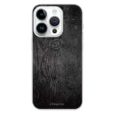 iSaprio Silikonové pouzdro - Black Wood 13 pro Apple iPhone 15 Pro