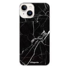 iSaprio Silikonové pouzdro - Black Marble 18 pro Apple iPhone 15