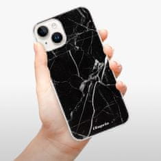 iSaprio Silikonové pouzdro - Black Marble 18 pro Apple iPhone 15