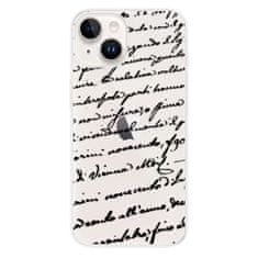 iSaprio Silikonové pouzdro - Handwriting 01 - black pro Apple iPhone 15 Plus