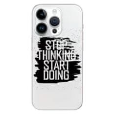 iSaprio Silikonové pouzdro - Start Doing - black pro Apple iPhone 15 Pro