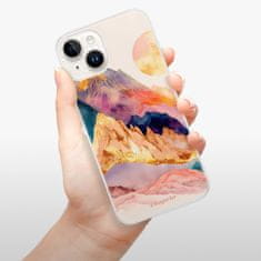 iSaprio Silikonové pouzdro - Abstract Mountains pro Apple iPhone 15 Plus