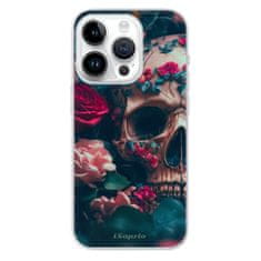 iSaprio Silikonové pouzdro - Skull in Roses pro Apple iPhone 15 Pro