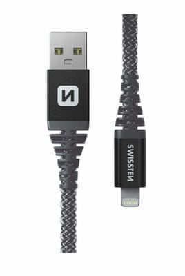 DATOVÝ KABEL KEVLAR USB / USB-C 1,5 M 71541010, šedá