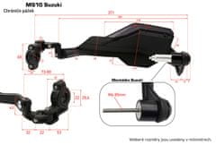SEFIS MS10 chrániče páček Suzuki DL 650 1000 V-Strom