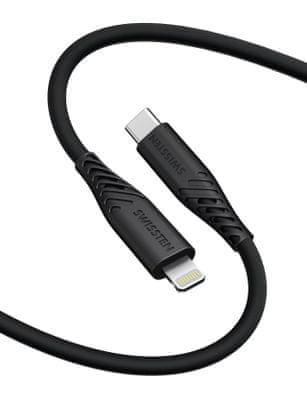 DATOVÝ KABEL SOFT SILICONE USB-C / USB-C 1,5 M 60W 71531010, černý