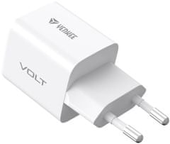 Yenkee GaN síťová nabíječka YAC G35 VOLT, USB-C, 35W, bílá