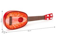 EcoToys Dětské ukulele Dumbo jahoda