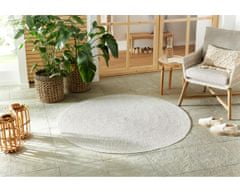 NORTHRUGS Kusový koberec Braided 105553 Light Melange kruh – na ven i na doma 150x150 (průměr) kruh