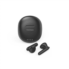 Thomson Bluetooth sluchátka WEAR77032, pecky, nabíjecí pouzdro, černá