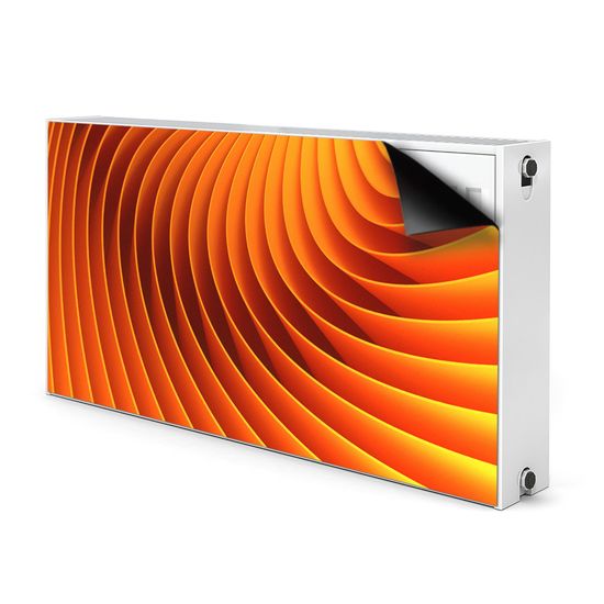 tulup.cz Magnetický kryt na radiátor Oranžové vlny