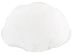 Beliani Sametový polštář 47 x 35 cm bílý CONSOLIDA