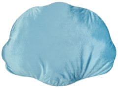 Beliani Sametový polštář 47 x 35 cm modrý CONSOLIDA