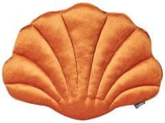 Beliani Sametový polštář 47 x 35 cm oranžový CONSOLIDA