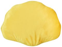 Beliani Sametový polštář 47 x 35 cm žlutý CONSOLIDA