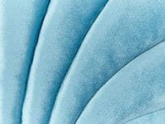 Beliani Sada 2 sametových polštářů 47 x 35 cm modré CONSOLIDA