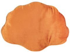 Beliani Sada 2 sametových polštářů 47 x 35 cm oranžové CONSOLIDA
