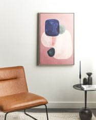 Beliani Zarámovaný obraz na plátně abstraktní motiv 63 x 93 cm vícebarevný ADELFIA