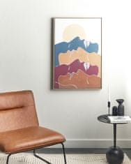 Beliani Zarámovaný obraz na plátně abstraktní motiv 63 x 93 cm vícebarevný FASANO
