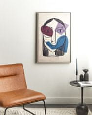 Beliani Zarámovaný obraz na plátně s motivem ženy 63 x 93 cm vícebarevný TORITTO