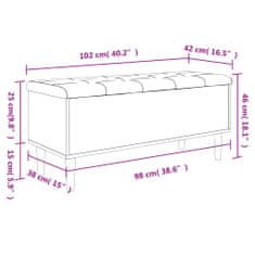 Vidaxl Úložná lavice dub sonoma 102 x 42 x 46 cm kompozitní dřevo