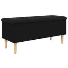 Greatstore Úložná lavice černá 102 x 42 x 46 cm kompozitní dřevo
