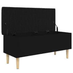 Greatstore Úložná lavice černá 102 x 42 x 46 cm kompozitní dřevo