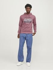 Jack&Jones Pánská mikina JELOGO Standard Fit 12233597 Mesa Rose (Velikost M)