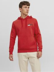 Jack&Jones Pánská mikina JJECORP Standard Fit 12233599 True Red (Velikost L)