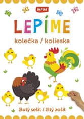 Lepíme kolečka / kolieska - žlutý sešit / žltý zošit