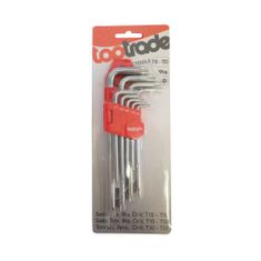 Toptrade sada Torx, 9 ks, Cr-V, T10 – T50