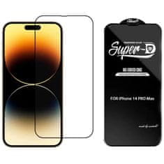 IZMAEL Temperované sklo Mietubl Super D pro iPhone 14 Pro Max - Černá KP29833