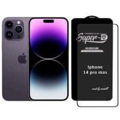 IZMAEL Temperované sklo Mietubl Super D pro iPhone 14 Pro Max - Černá KP29833