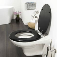 shumee Tiger WC prkénko s pomalým sklápěním Blackwash MDF černé 252030746