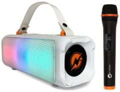 N-GEAR PARTY LET'S GO PARTY SPEAKER BLAZOOKA 703 / BT/ 100W/ USB/Disco LED/ MIC / bílý