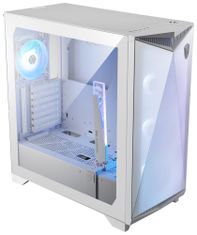 MSI skříň MPG GUNGNIR 300R AIRFLOW WHITE/ bez zdroje/ bílý/ levé temperované sklo/ 4x 120 mm A-RGB fan/ 1x USB-C/ 2x USB