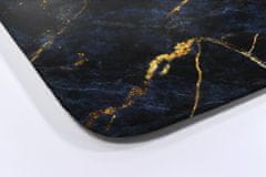 tulup.cz Předložka do koupelny Navy blue marble 75x45 cm Bílá