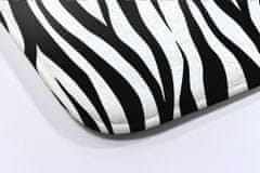 tulup.cz Koberec do koupelny Zebra pruhy 75x45 cm Bílá