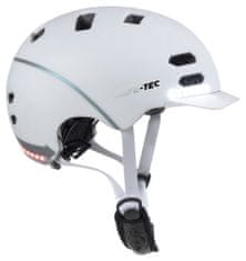 SAFE-TEC Chytrá Bluetooth helma/ SK8 White L