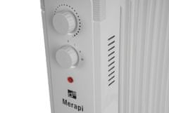 G21 Olejový radiátor Merapi bílý, 9 žeber, 2000 W