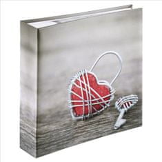 Hama Fotoalbum memo RUSTICO METAL HEART 10x15/200, popisové pole, zasouvací