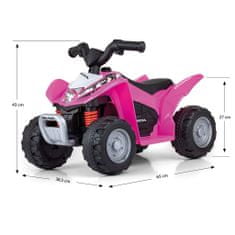 MILLY MALLY Elektrická čtyřkolka Honda ATV růžová