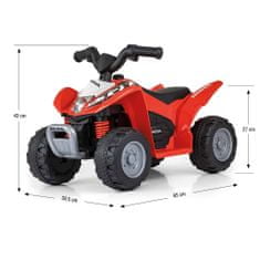 MILLY MALLY Elektrická čtyřkolka Honda ATV červená