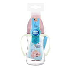 Canpol babies Lahev antikoliková se svítícími úchyty EasyStart Sleepy koala 240ml růžová