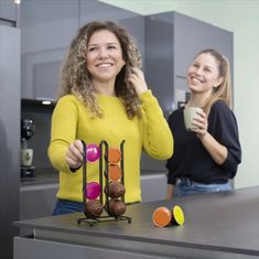 Xavax Stojan Barista pro 16 kapslí Dolce Gusto/ Nespresso Vertuo, kovový, matný černý