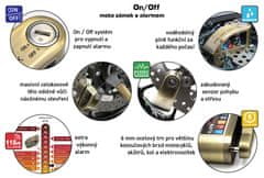 SEFIS ON OFF moto zámek s alarmem 
