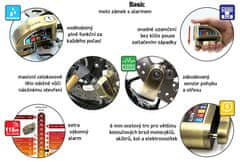 SEFIS Basic moto zámek s alarmem